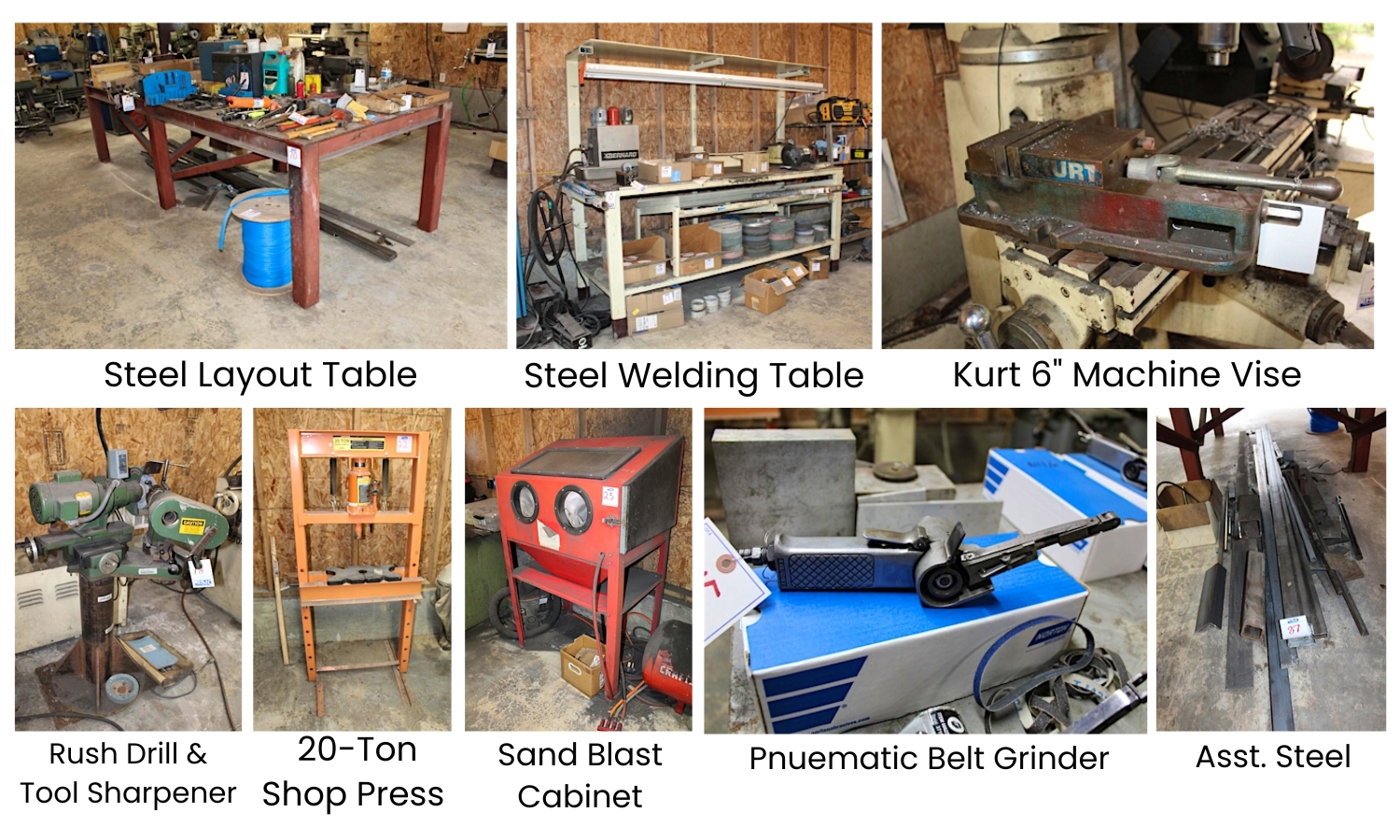Steel Layout Table, 4' x 10' x 33H